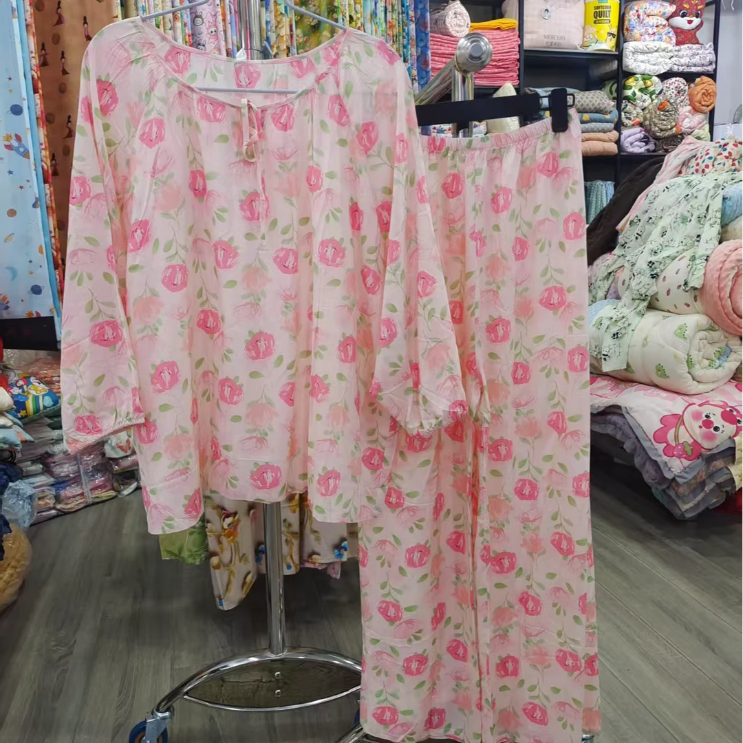 绵绸套装家居服舒适