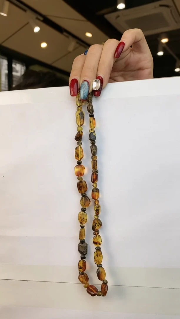 【闪购商品】琥珀颈饰未镶嵌多样性发一