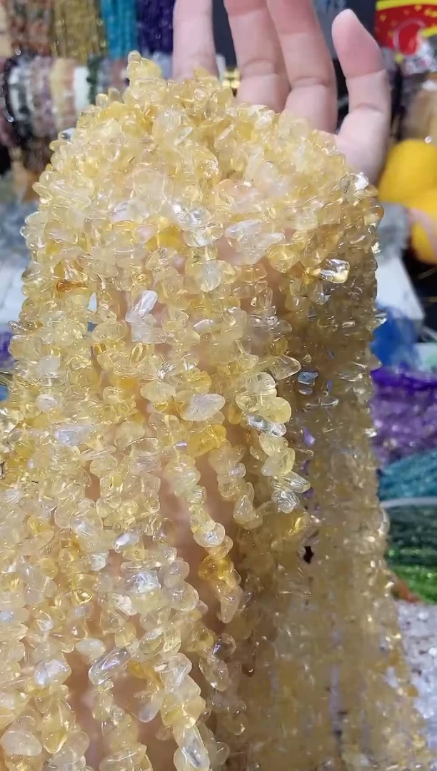 未镶嵌珠宝半成品水晶aaa黄水晶
