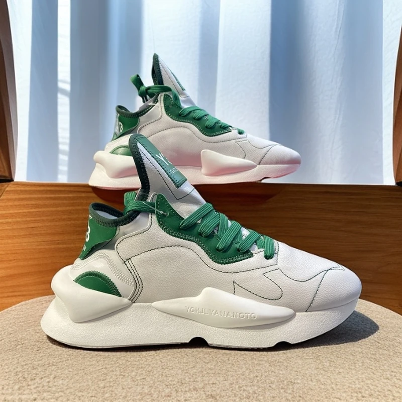 Y3GZCLSW春秋老爹鞋真皮透气休闲男鞋拼色增高厚底百搭潮流运动鞋