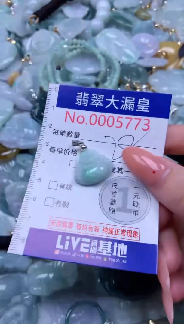 翡翠未镶嵌吊坠(不含链)5773