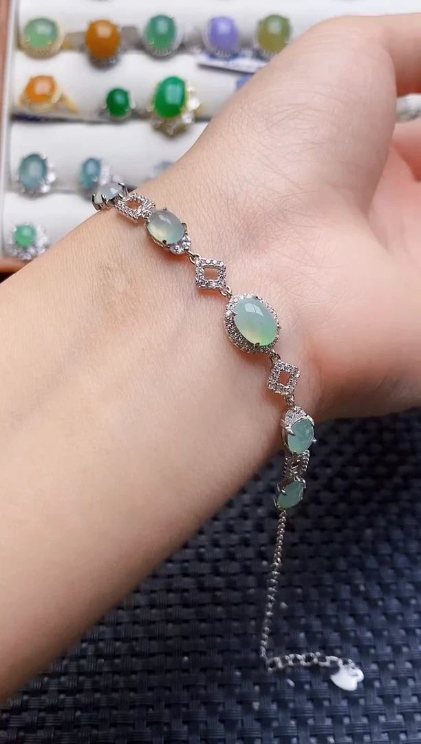 银S925镶嵌戒指翡翠1923