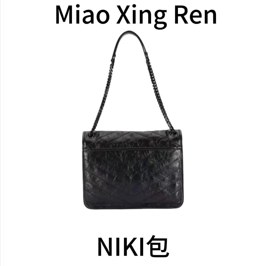 喵星人高定—Niki—潮流耐磨都市简约白色时尚肩包优雅风小香风