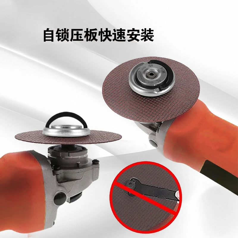 角磨机压板 通用M10碳钢快锁螺母便携安装拆卸 角磨快装压板