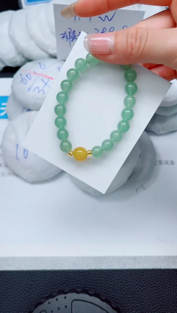 石英质玉手镯未镶嵌东陵玉-手串