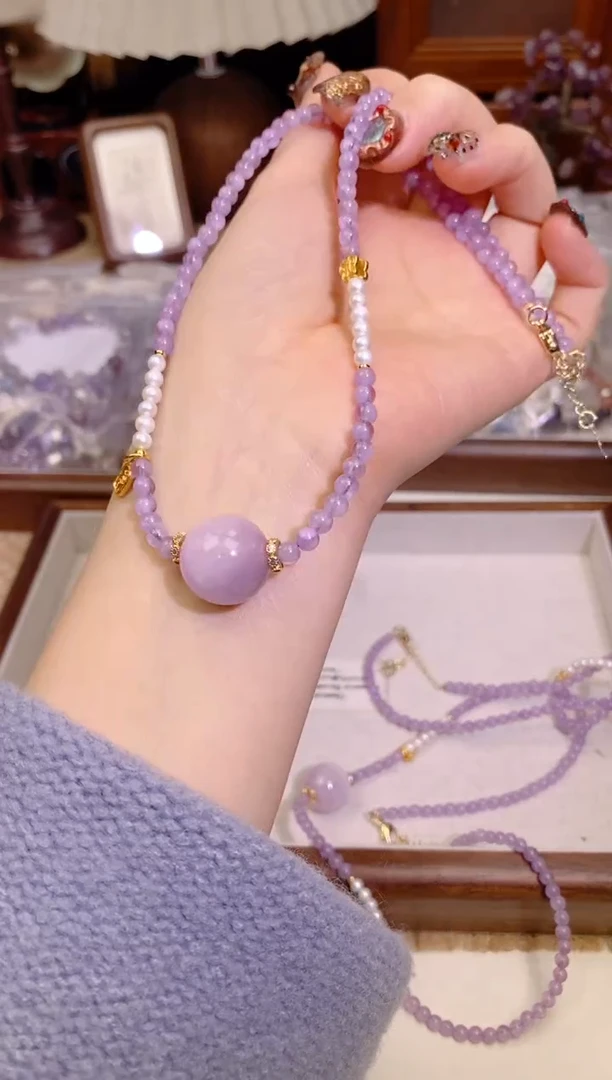 【闪购商品】紫晶颈饰未镶嵌1195项链