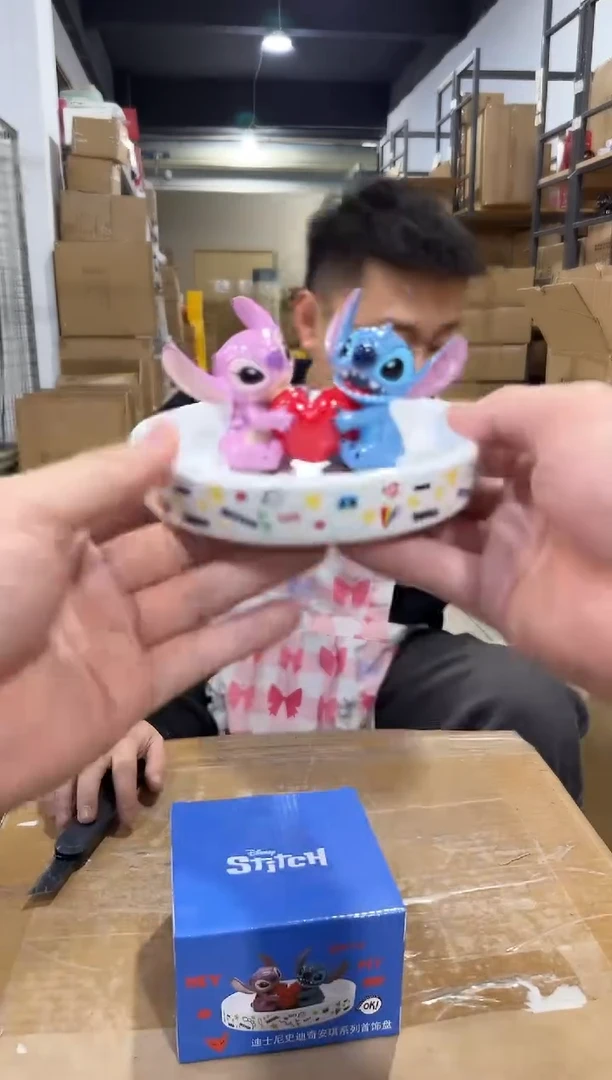 瓷片史迪仔安琪首饰盘