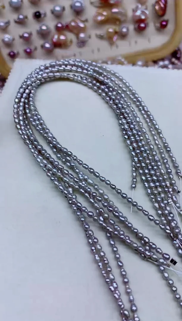 未镶嵌淡水珍珠裸珠无扣头多样性发其一，非无暇