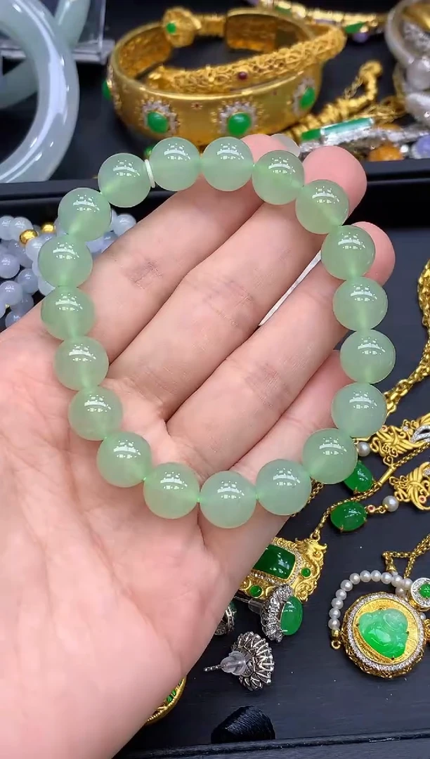 未镶嵌手串翡翠369-中国好珍宝