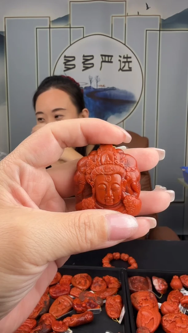 未镶嵌雕刻南红玛瑙057ZB0919产品一个