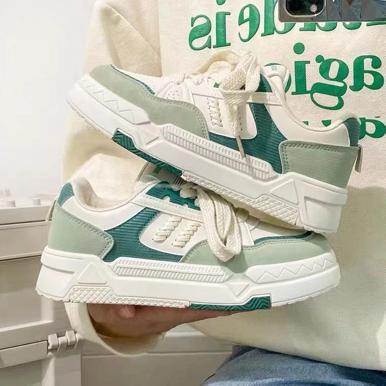 板鞋厚底增高7cm小白鞋防水防滑女鞋DFG016（37码正码正拍）