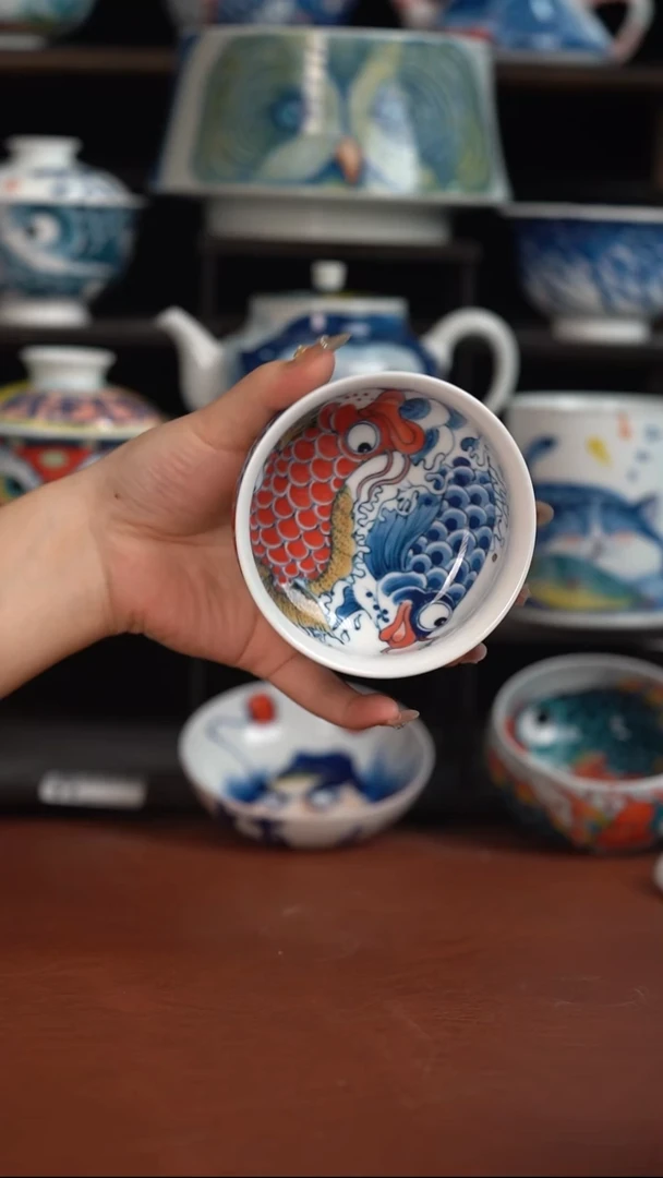 昨明陶瓷   九鱼