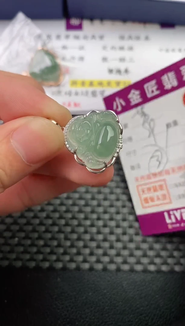 翡翠银S925镶嵌颈饰·