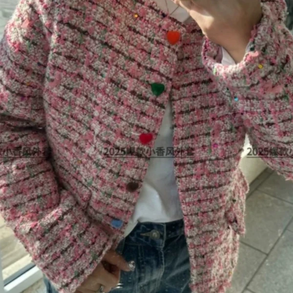 【开年福利】时尚洋气短款百搭春款气质名媛小香风外套2505