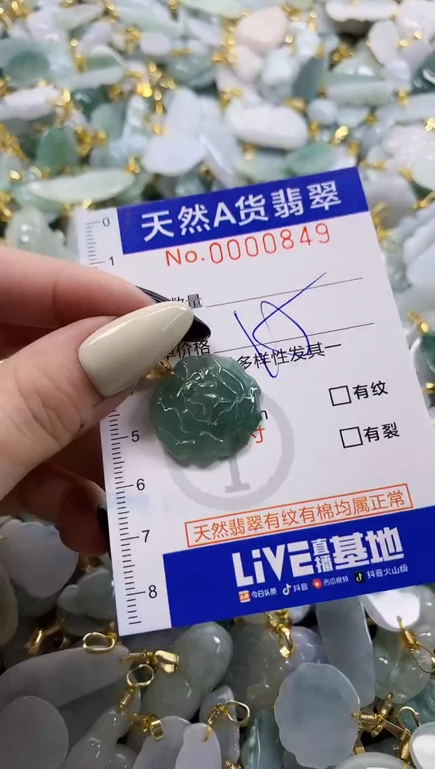 颈饰未镶嵌翡翠天然A货翡翠