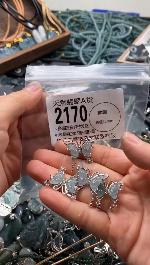 【闪购商品】翡翠颈饰未镶嵌多样性发其一2170