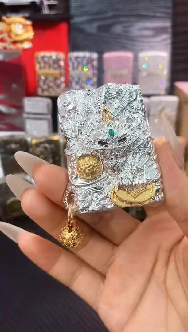 铜zippo灵动貔貅