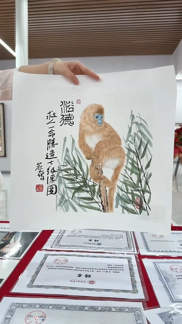 国画27工笔花鸟-王冠人-1平尺