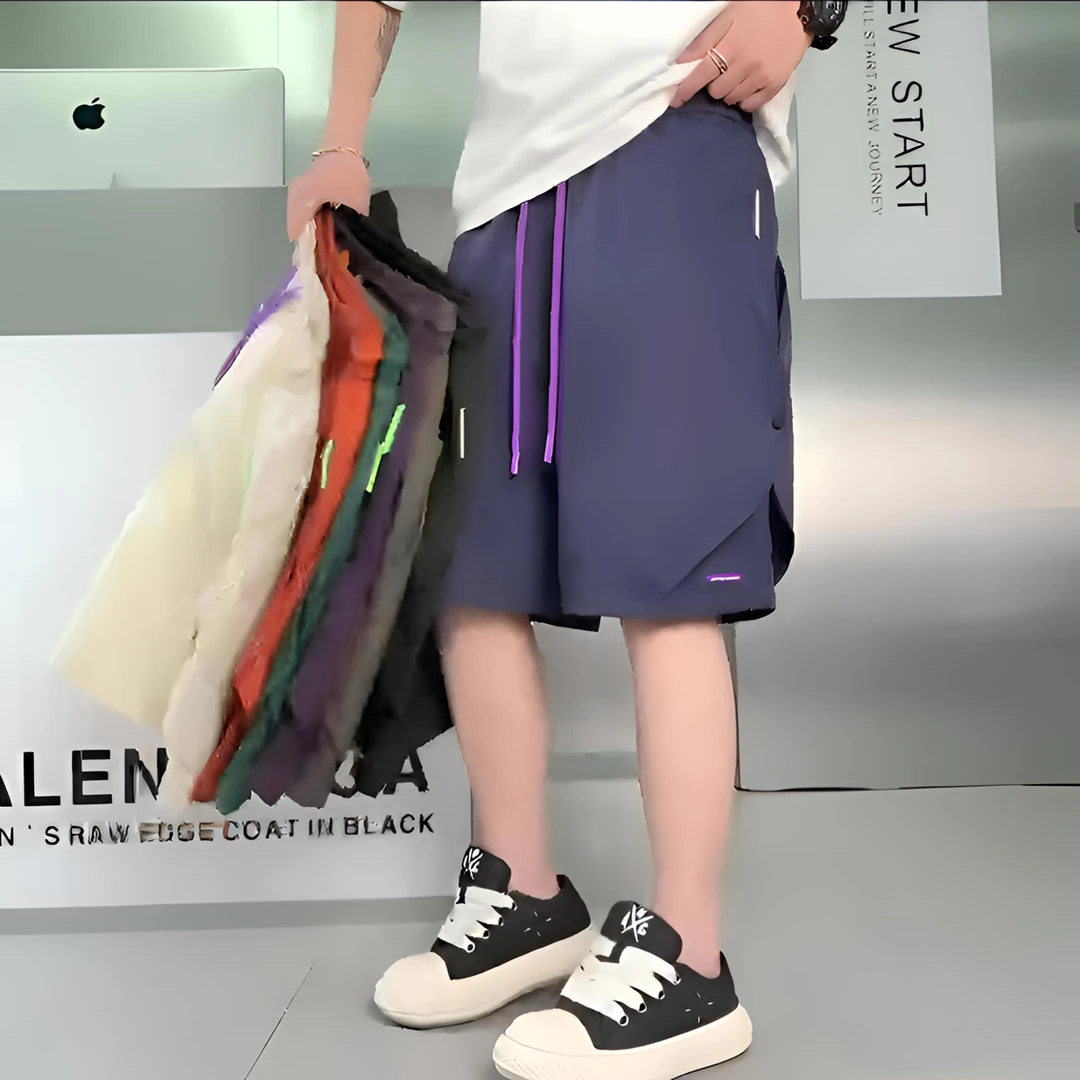 【夏季时尚百搭宽松-短裤】25130广州UUS-潮牌撤柜短裤男女同款