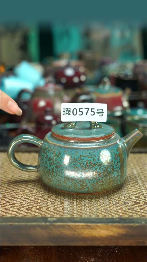 原产地原矿钧汝瓷杯壶575