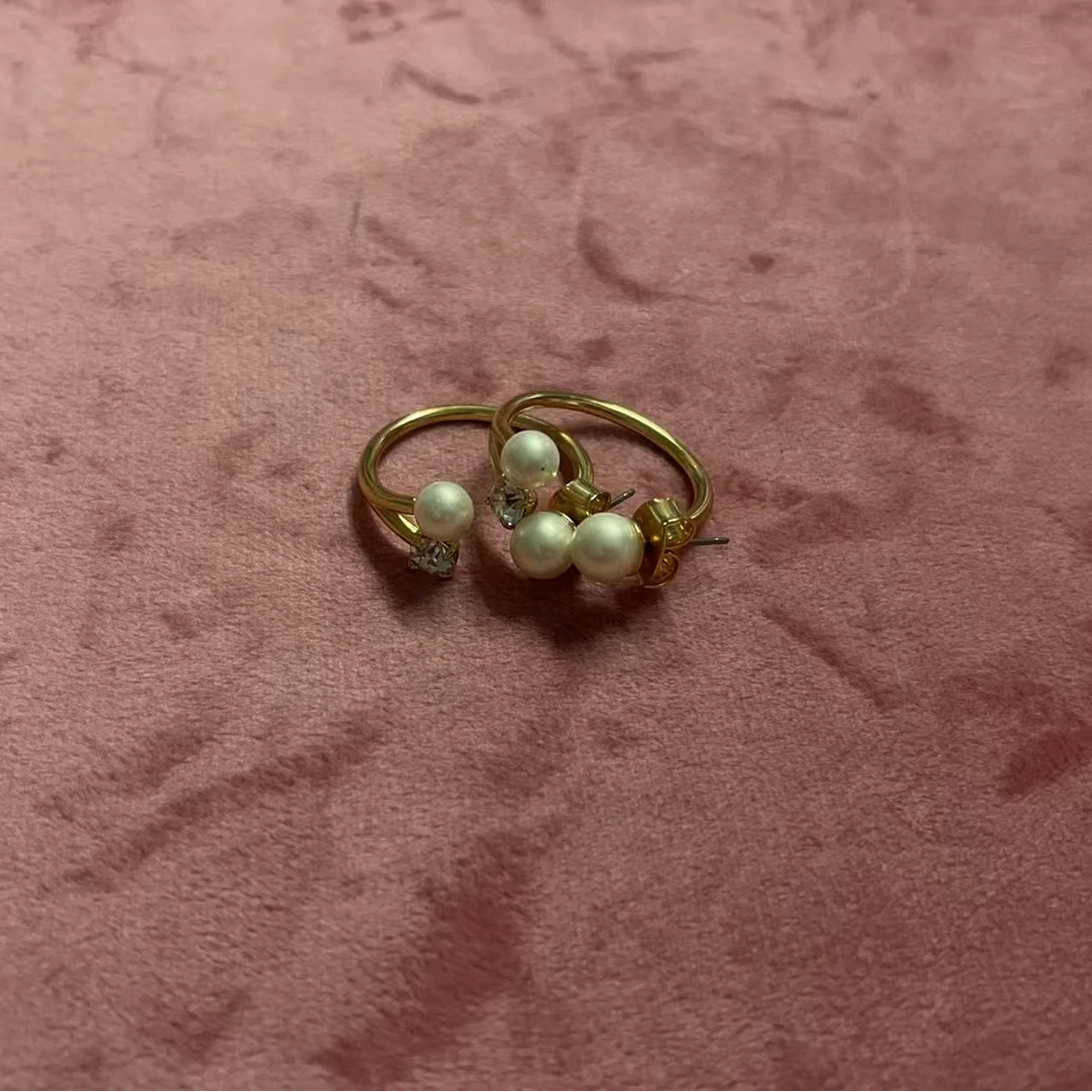 合金仿珍珠耳饰 孤品1h1906耳钉