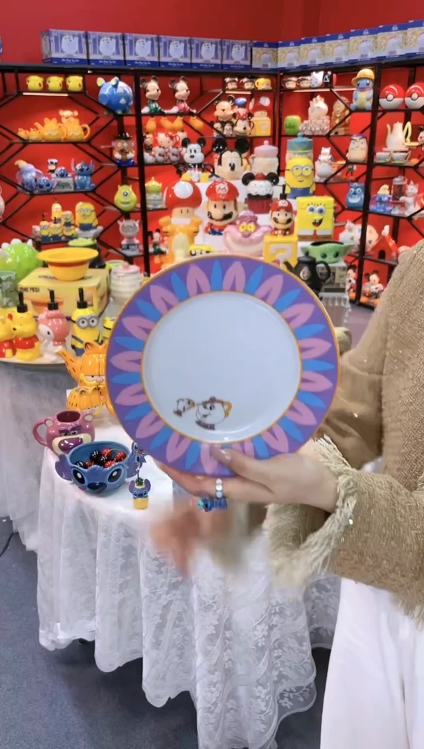 【闪购商品】1@@陶瓷茶壶太太糕点盘