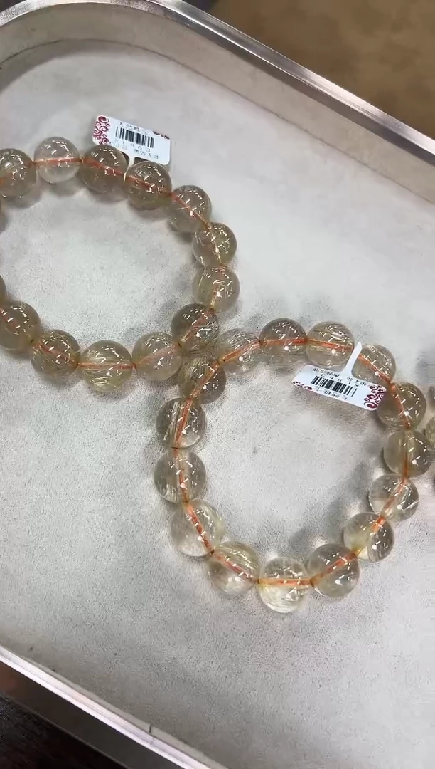 未镶嵌手串发晶XL863金发晶手链14+多样性发一