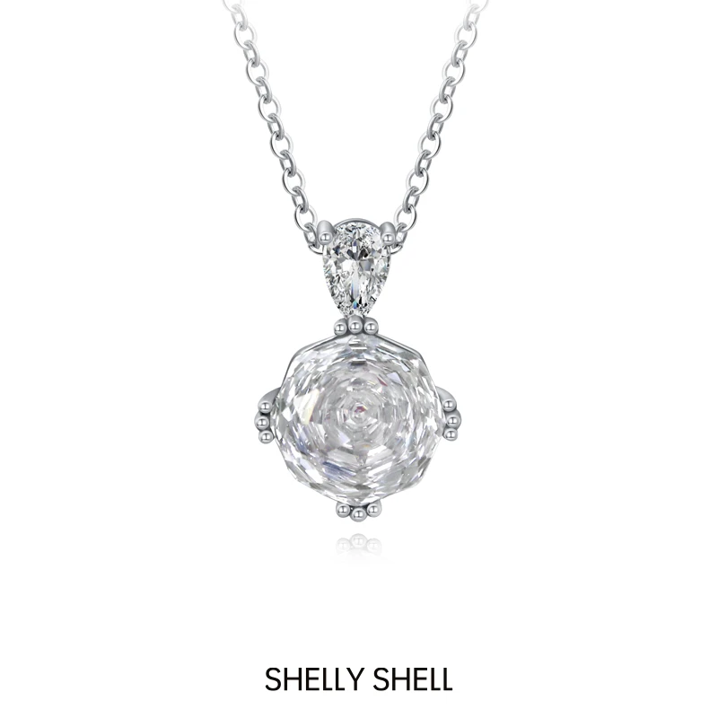 Shelly Shell 铜合金项链 炫彩玫瑰项链 高级感小众设计2