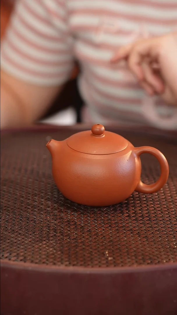 茶壶紫砂全手 大红袍 西施 170cc