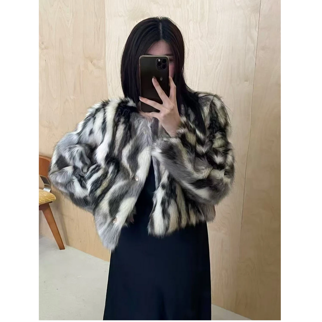 十三行摩登-冬季福秒豹纹短款外套#91609