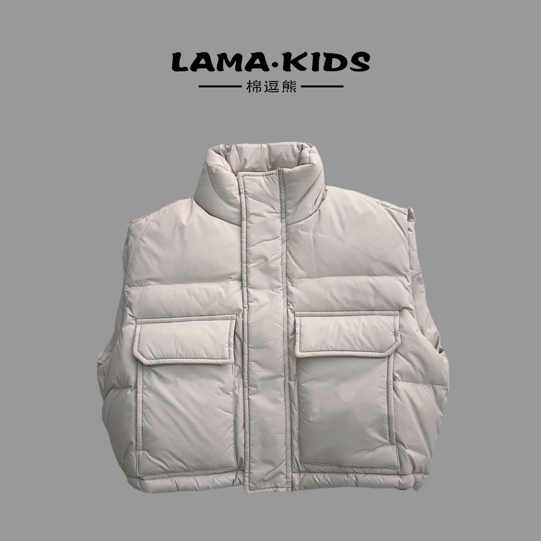 【棉逗熊品牌】男童韩版冬季休闲男童百搭酷帅【羽绒马甲】-Y03