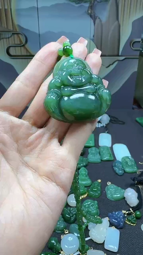 和田玉未镶嵌挂件1