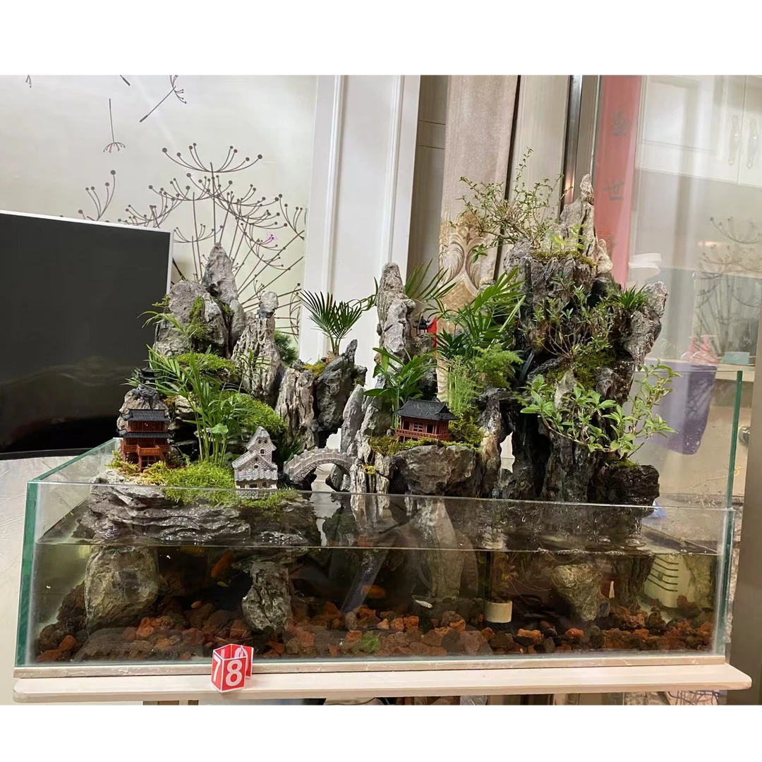 8号纯天然青龙石摆件造景