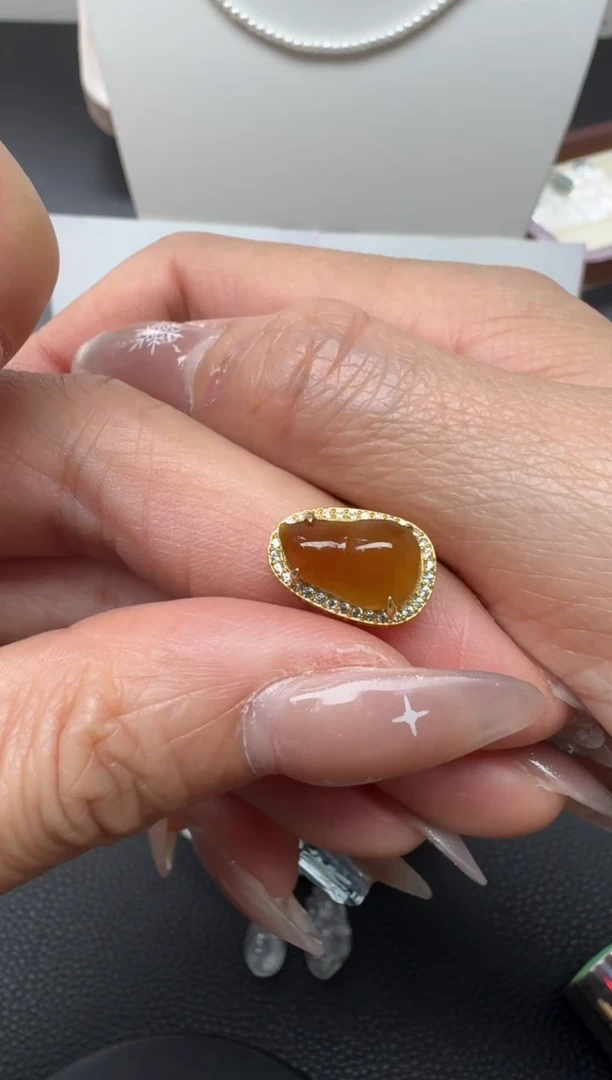 颈饰银S925镶嵌翡翠纯天然A货缅甸翡翠（17号链接）  葫芦