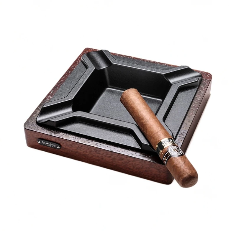 CIGARLOONG雪茄烟灰缸金属大口径雪茄专用烟槽家用大号烟缸中欧式