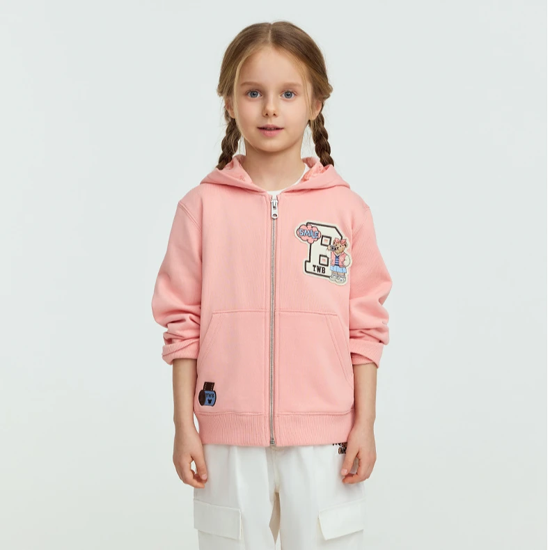 TeenieWeenieKids25年春男女童基础时尚卫衣开衫外套TKMZ256395N