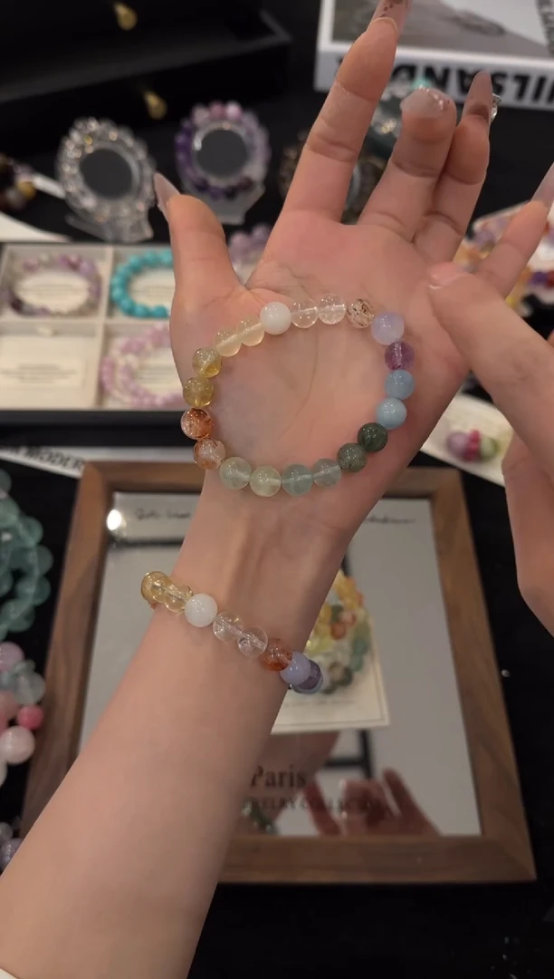 未镶嵌手链水晶小圆满x3339