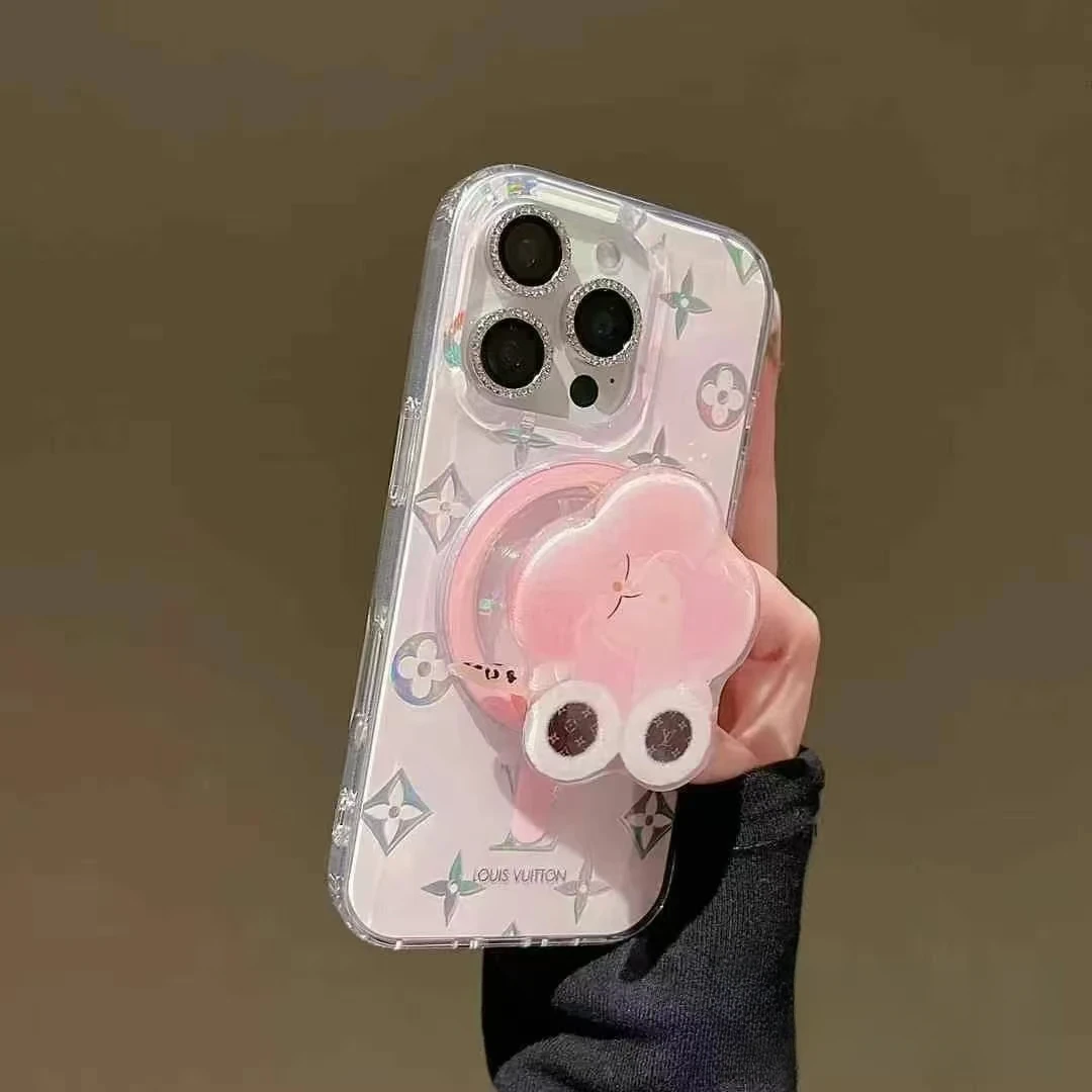 新款少女淡粉磁吸韩系适用iPhone16pro苹果15/14手机磁吸壳可爱