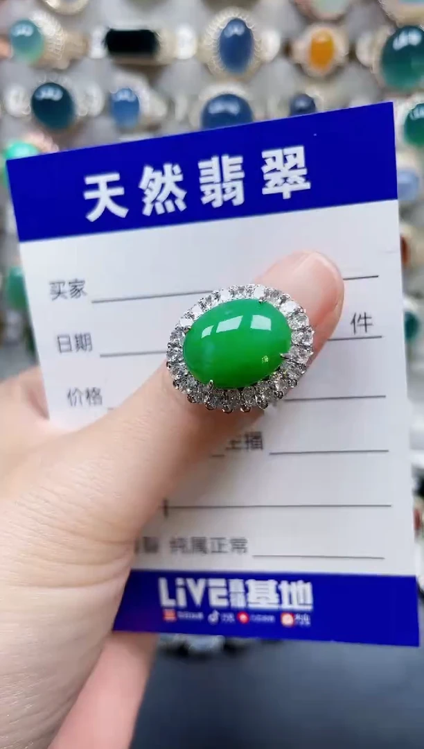 颈饰银S925镶嵌翡翠149