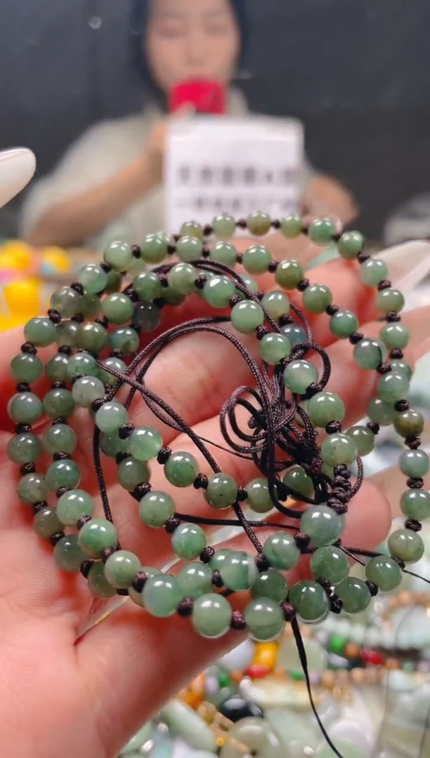 【闪购商品】翡翠颈饰未镶嵌5-6MM/Z/翡翠A货一图一物