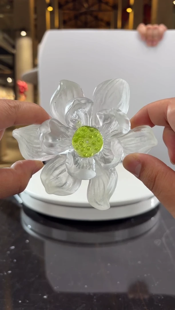 摆件CS0202009夏荷香插艺术琉璃摆件