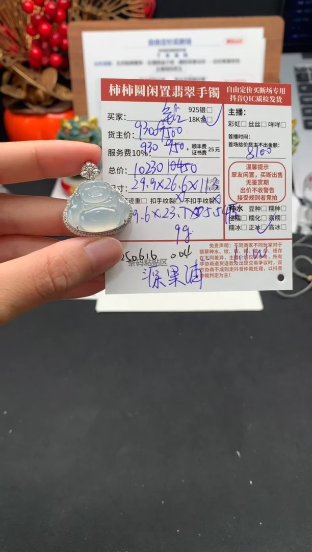 翡翠18K金镶嵌颈饰@*姐姐250616004