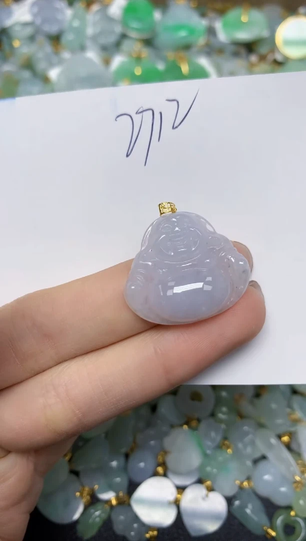 【闪购商品】翡翠颈饰18K金镶嵌天然翡翠A货