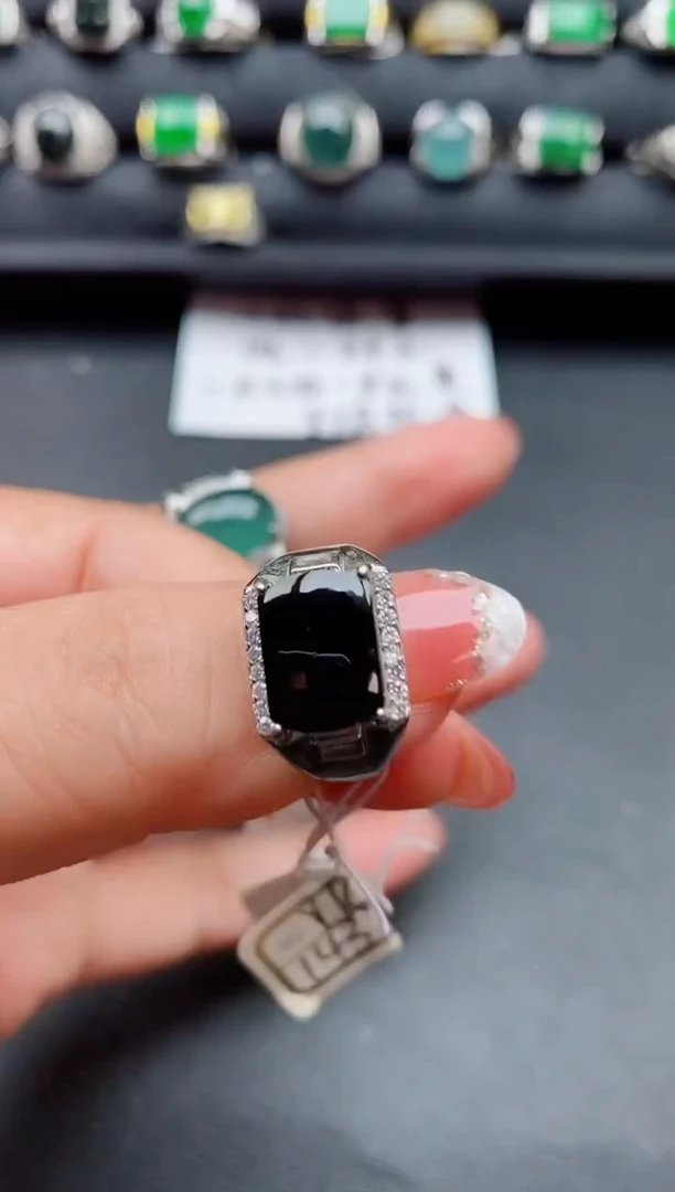 【闪购商品】翡翠戒指银S925镶嵌4444444