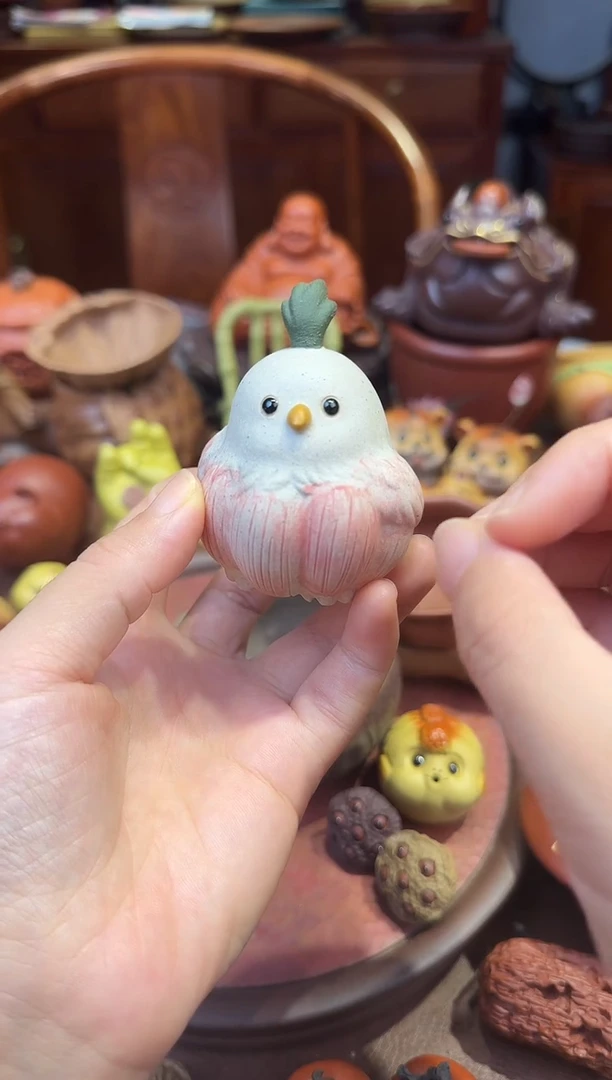 紫砂茶宠紫砂算鸟