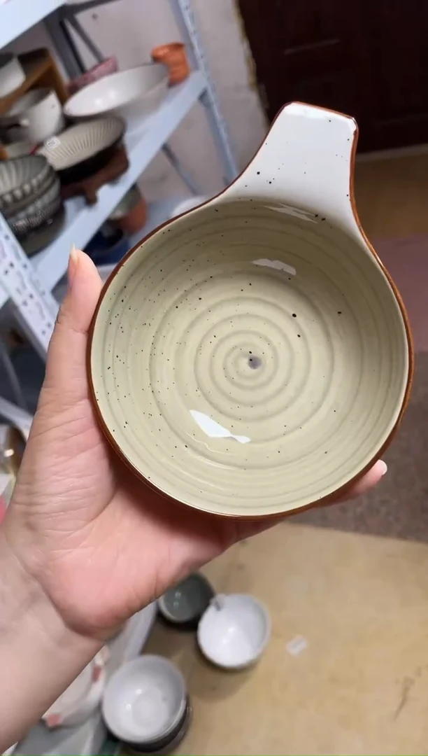 瓷微瑕（1个装）手柄小碗
