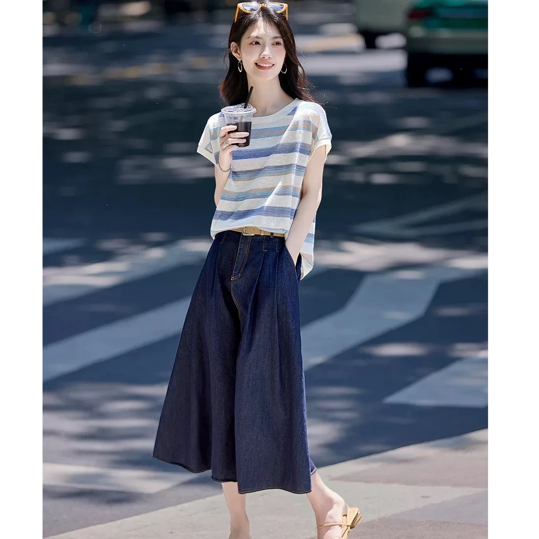 【绵阳兴隆休闲城】C85732时尚短袖连衣裙套装