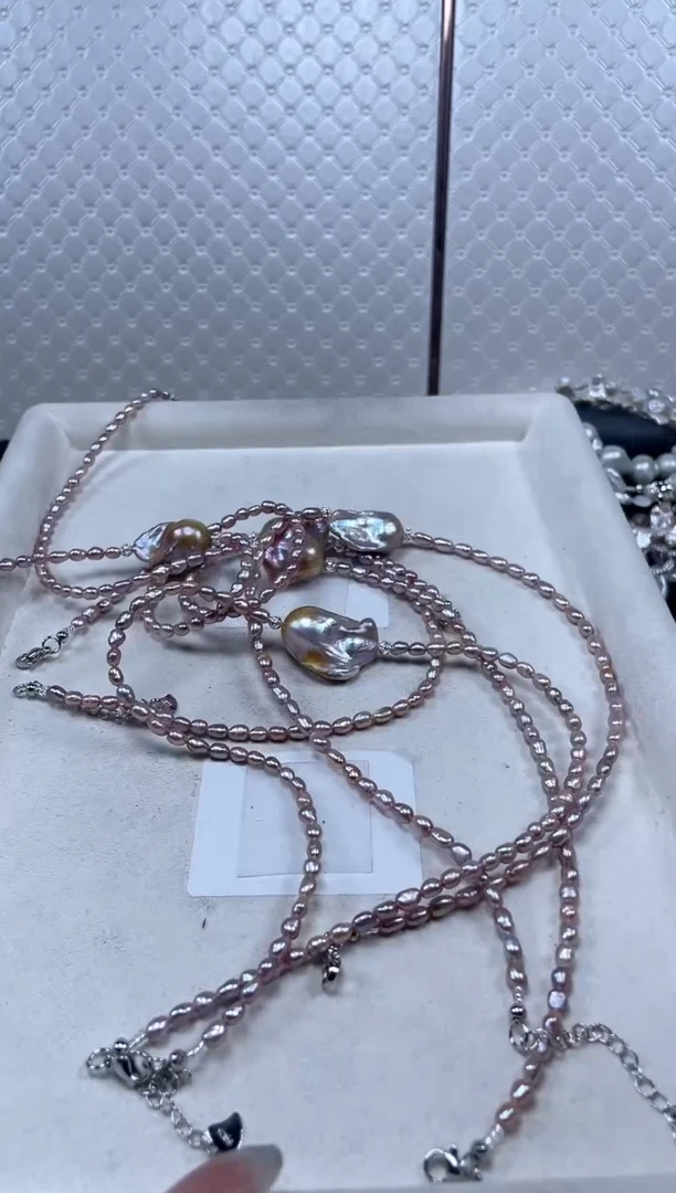 未镶嵌项链淡水珍珠【纯恬珍珠】（多样性发货发一）