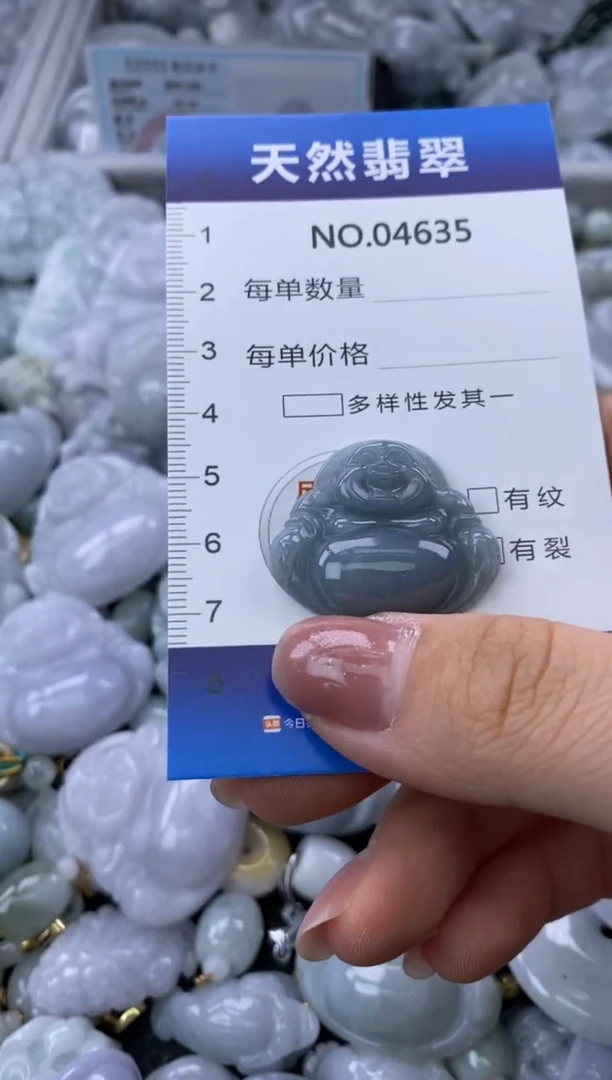 翡翠未镶嵌颈饰缅甸A货翡翠04635