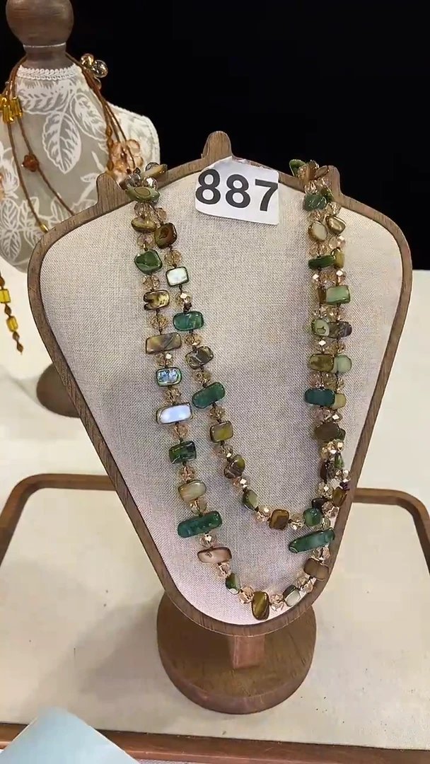 项链钛钢淡水珍珠887